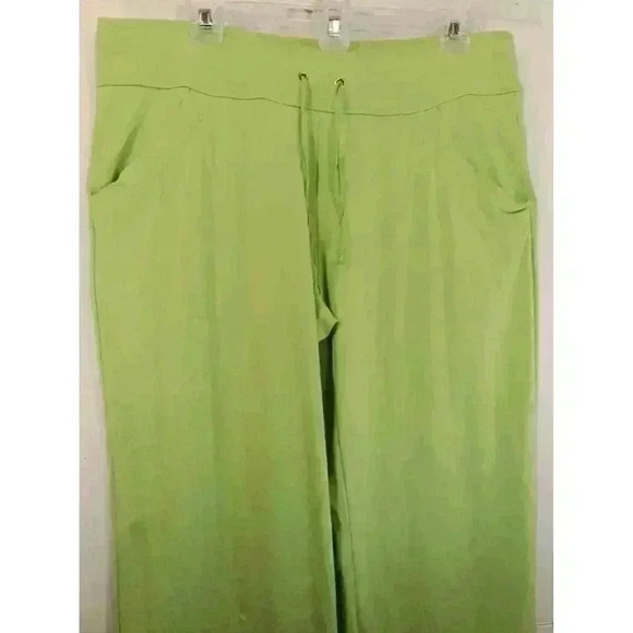 Danskin Now Kiwi Lime 2-Piece Sweat/Jogging Suit Top XL - Pants L Petite - Picture 7 of 13